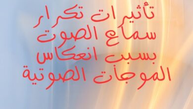 تكرار سماع الصوت بسبب انعكاس الموجات الصوتية